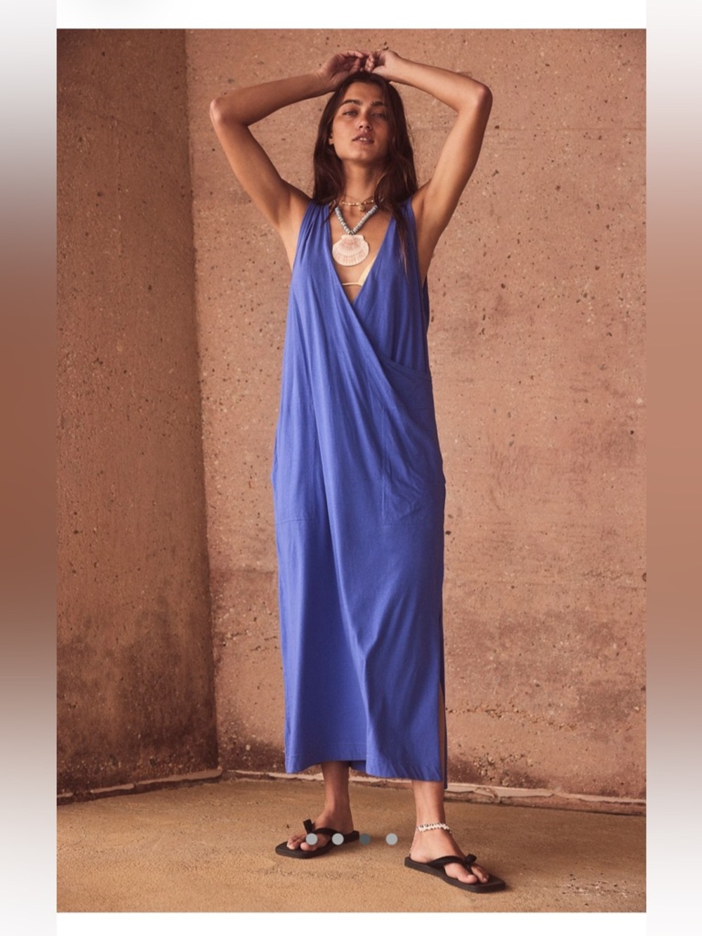 NWT Free People Beach Raleigh Midi Washed Black S